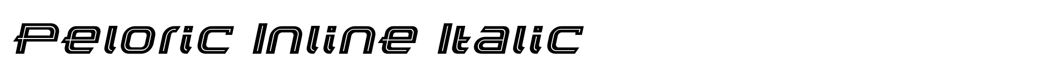 Peloric Inline Italic image
